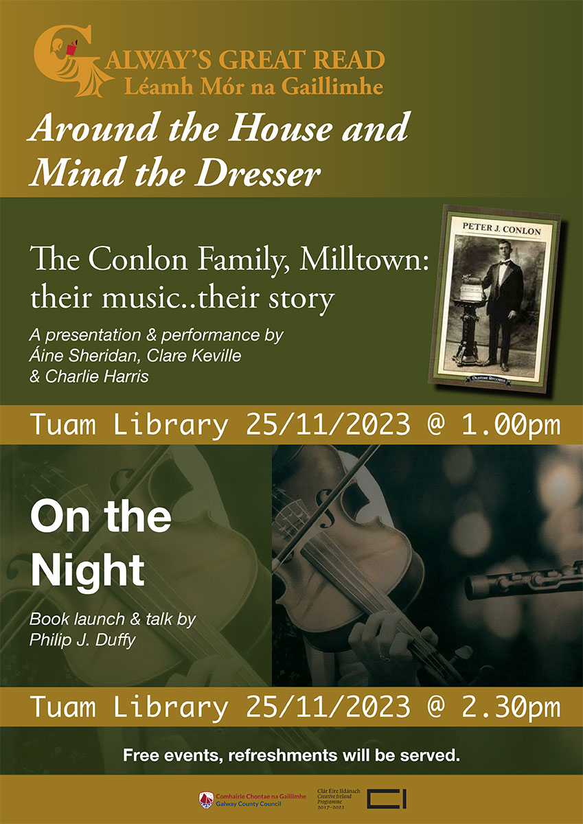 On The Night Book Launch and Talk by Philip Duffy - Tuam Library on Saturday 25th November at 2.30pm